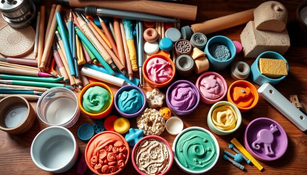 Essential tools for clay crafts