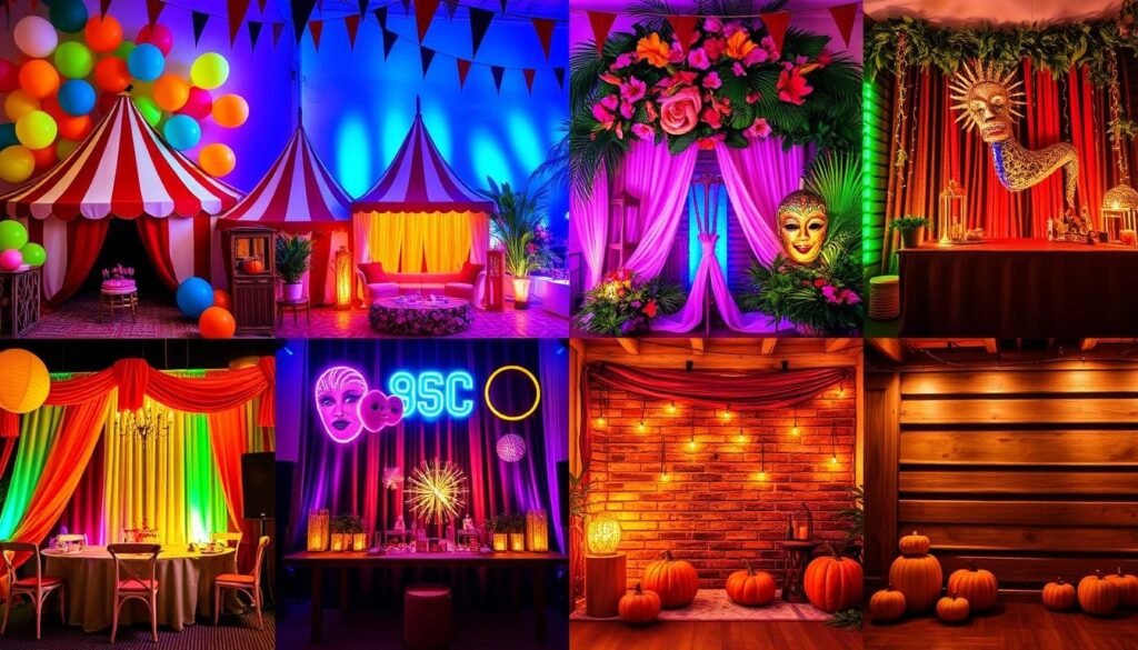 Event themes for themed parties