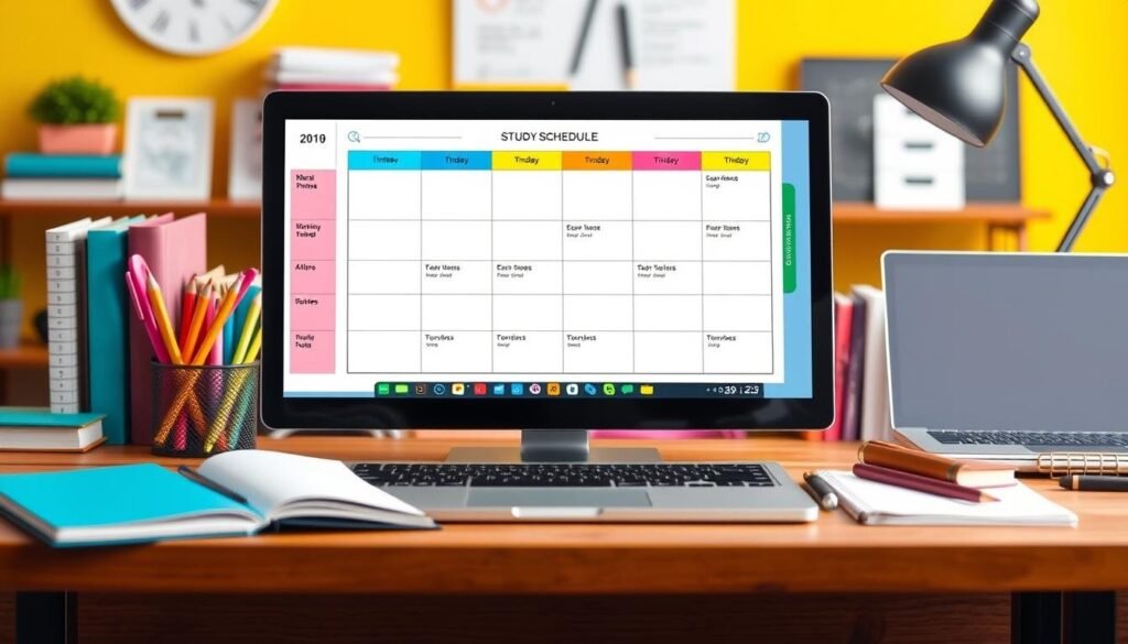 Study schedule overview
