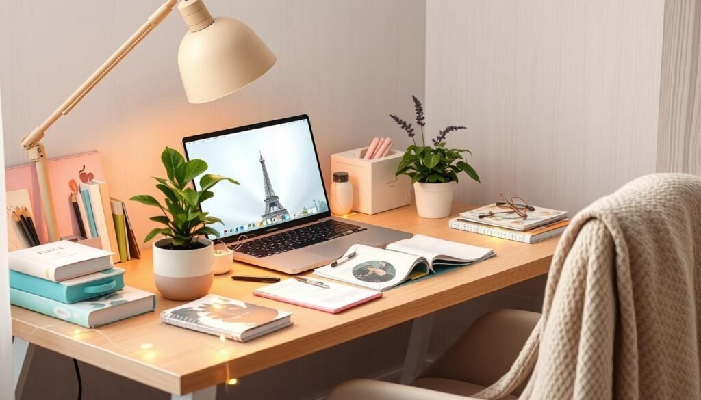 aesthetic study desk ideas