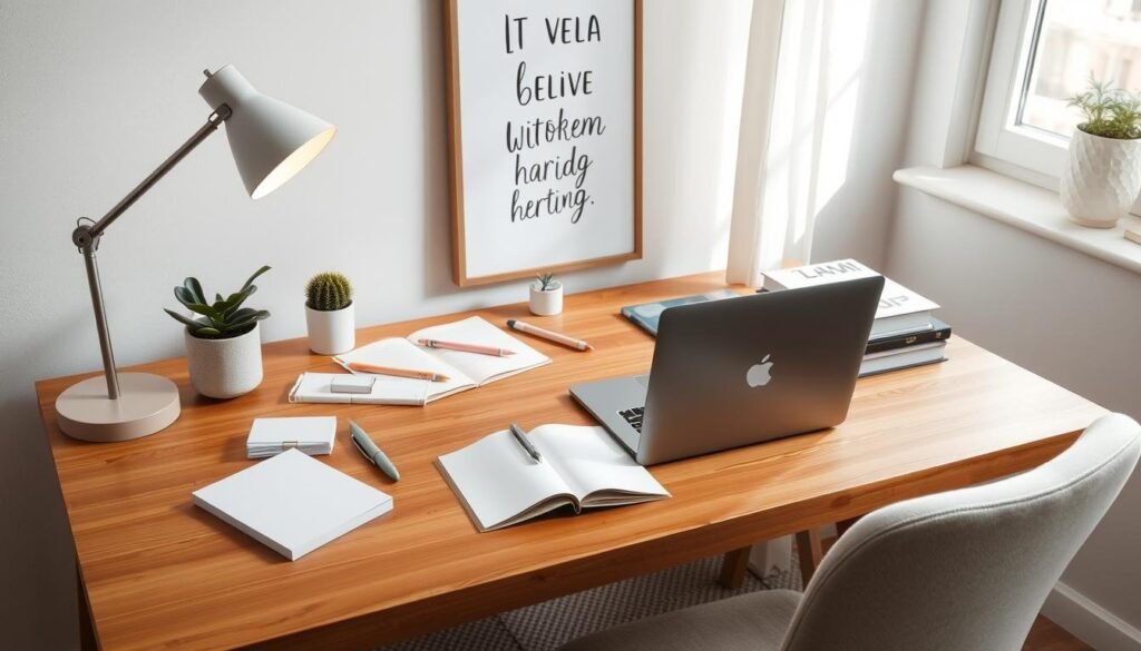 aesthetic study desk setup ideas