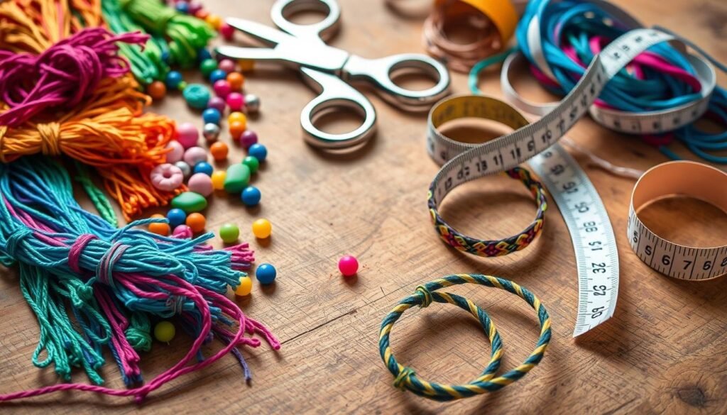 DIY friendship bracelets materials