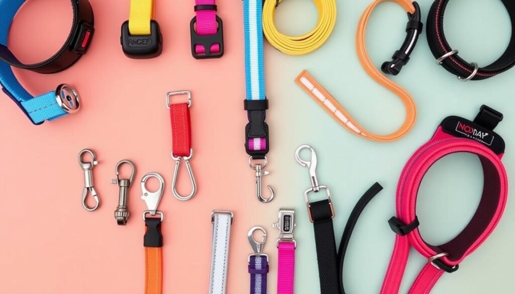 Dog essentials for training collars and leashes