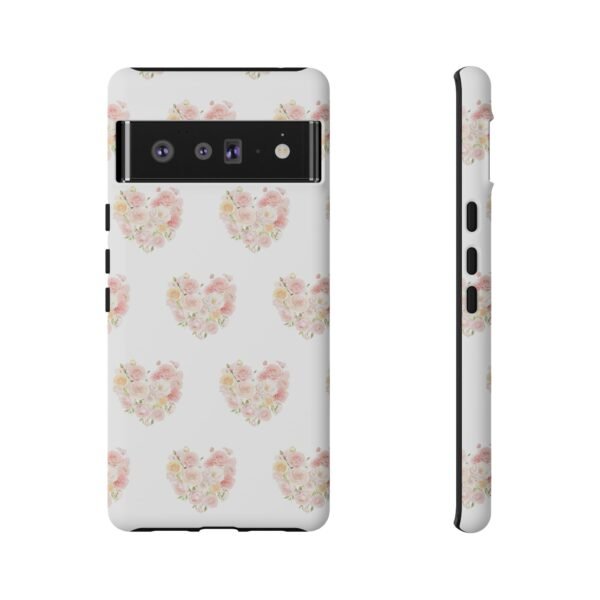 Tough Phone Case - Floral Heart Design - Image 143