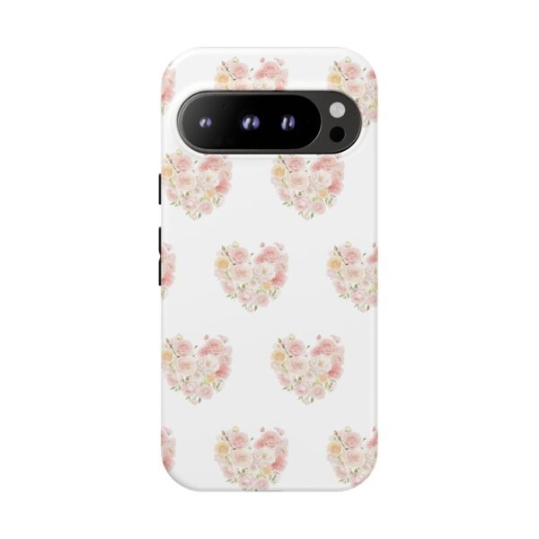 Tough Phone Case - Floral Heart Design - Image 241