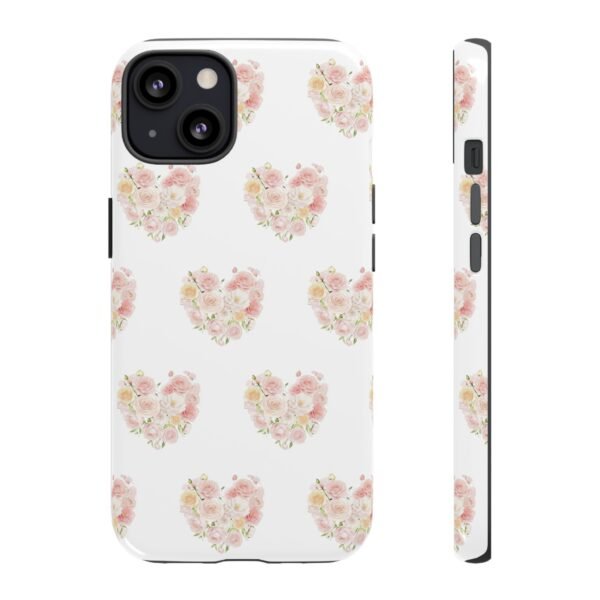 Tough Phone Case - Floral Heart Design - Image 39
