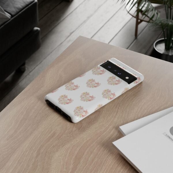 Tough Phone Case - Floral Heart Design - Image 142