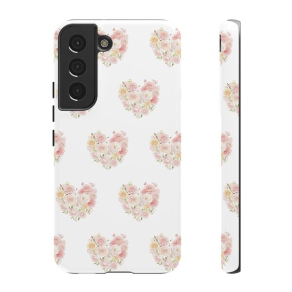 Tough Phone Case - Floral Heart Design - Image 63