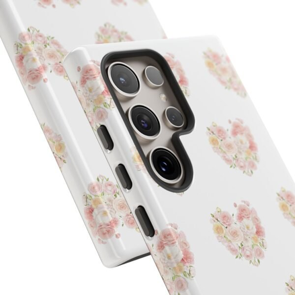 Tough Phone Case - Floral Heart Design - Image 185
