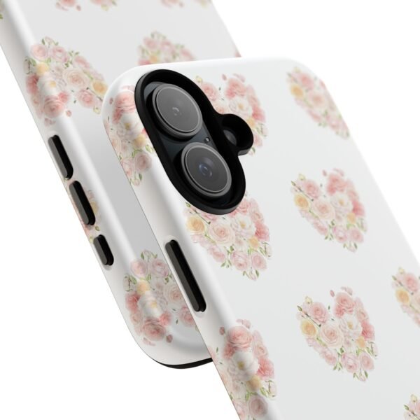 Tough Phone Case - Floral Heart Design - Image 213