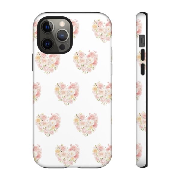 Tough Phone Case - Floral Heart Design - Image 36