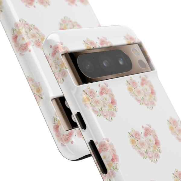 Tough Phone Case - Floral Heart Design - Image 193