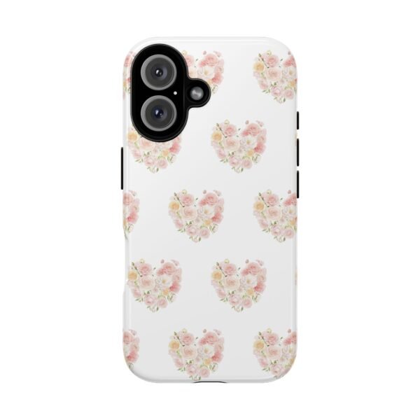 Tough Phone Case - Floral Heart Design - Image 6