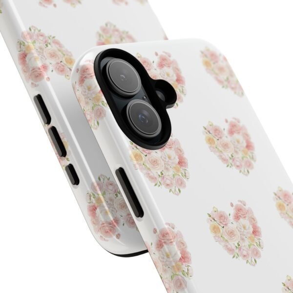 Tough Phone Case - Floral Heart Design - Image 209