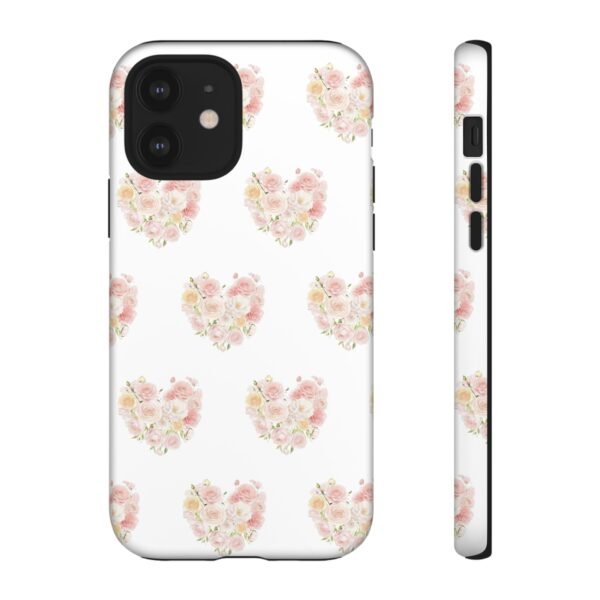 Tough Phone Case - Floral Heart Design - Image 34
