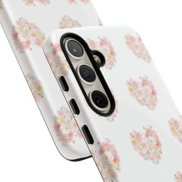 Tough Phone Case - Floral Heart Design - Image 181