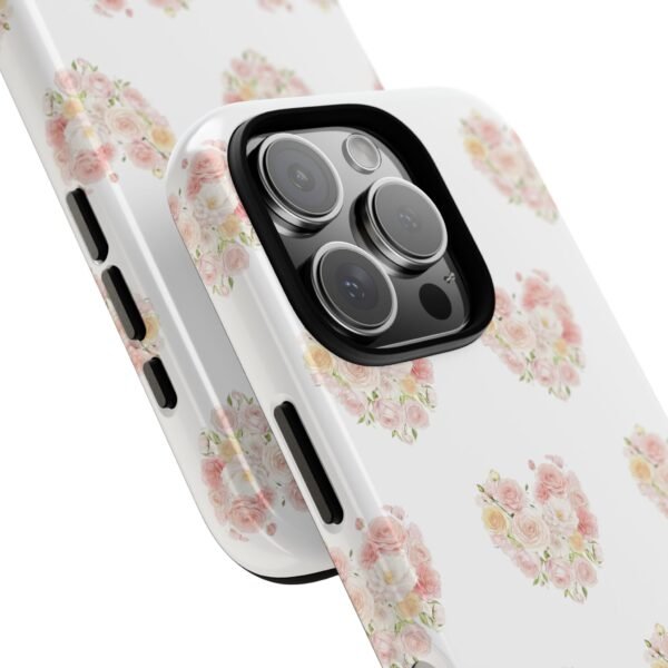 Tough Phone Case - Floral Heart Design - Image 217