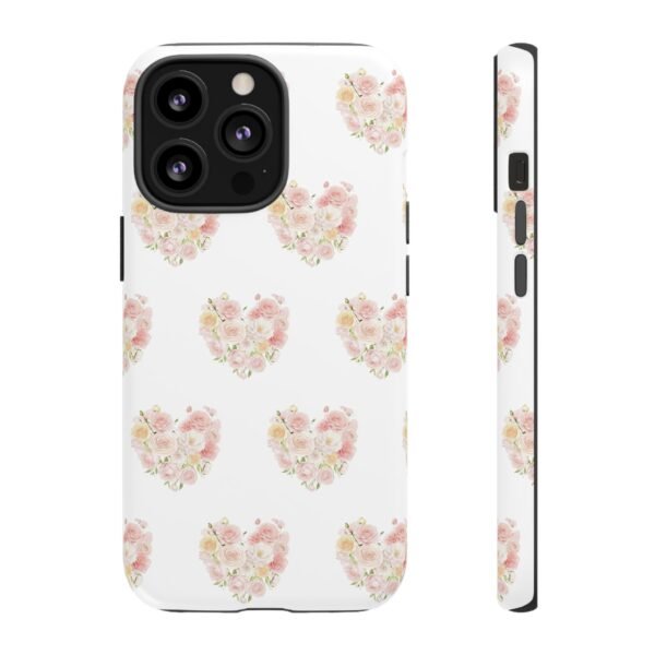 Tough Phone Case - Floral Heart Design - Image 49