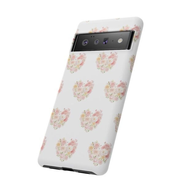 Tough Phone Case - Floral Heart Design - Image 144