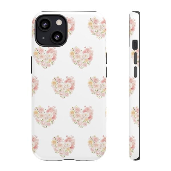 Tough Phone Case - Floral Heart Design - Image 41