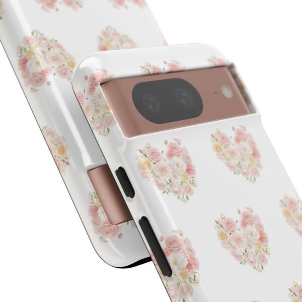 Tough Phone Case - Floral Heart Design - Image 201