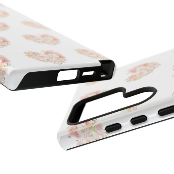 Tough Phone Case - Floral Heart Design - Image 186