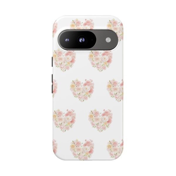 Tough Phone Case - Floral Heart Design - Image 235