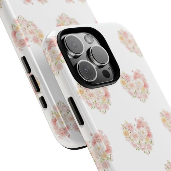 Tough Phone Case - Floral Heart Design - Image 225
