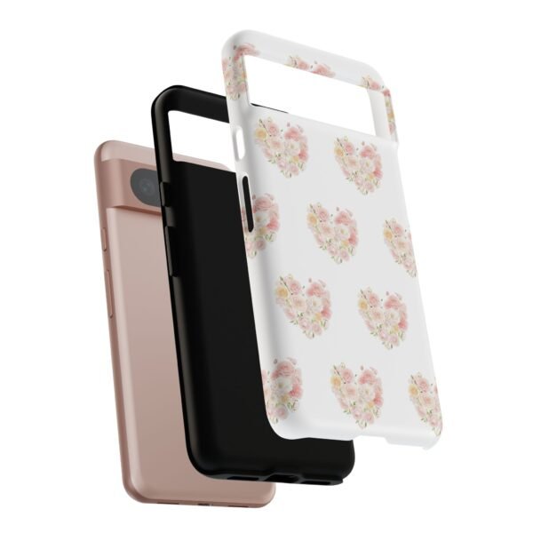 Tough Phone Case - Floral Heart Design - Image 207