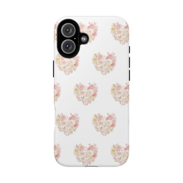 Tough Phone Case - Floral Heart Design - Image 208