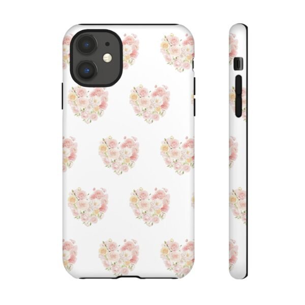 Tough Phone Case - Floral Heart Design - Image 26