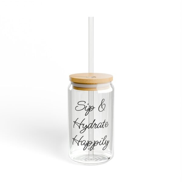 Sip and Hydrate Happily Sipper Glass – Refresh Your Style