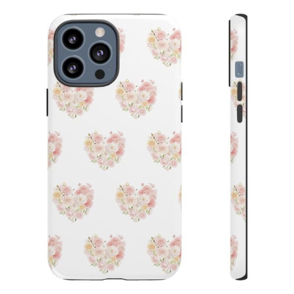 Tough Phone Case - Floral Heart Design - Image 53