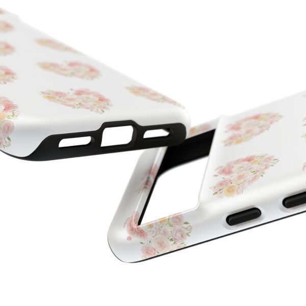 Tough Phone Case - Floral Heart Design - Image 206