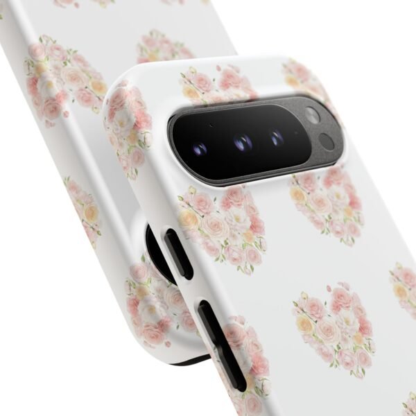 Tough Phone Case - Floral Heart Design - Image 242