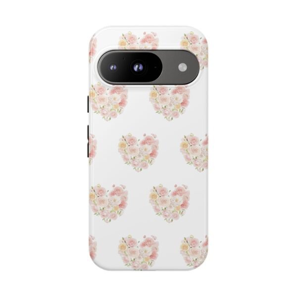 Tough Phone Case - Floral Heart Design - Image 232