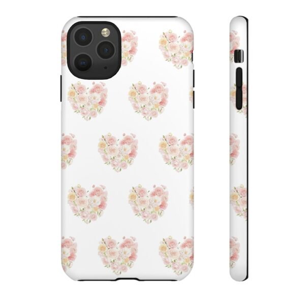 Tough Phone Case - Floral Heart Design - Image 30