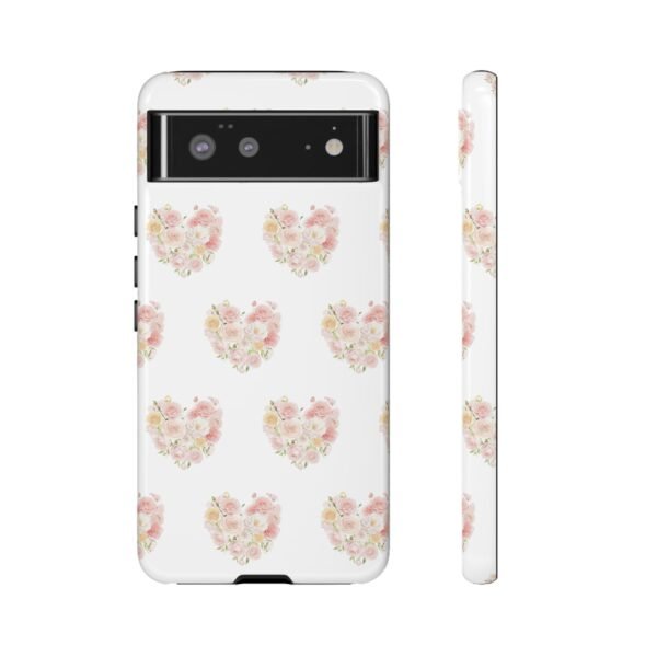 Tough Phone Case - Floral Heart Design - Image 59