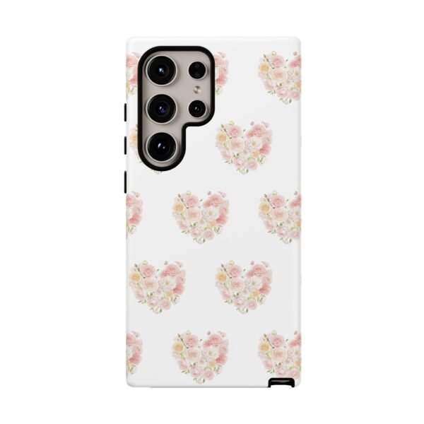 Tough Phone Case - Floral Heart Design - Image 188