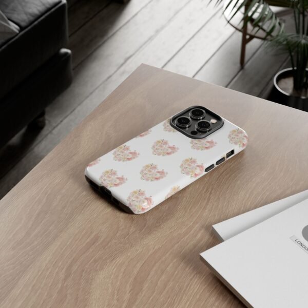 Tough Phone Case - Floral Heart Design - Image 86