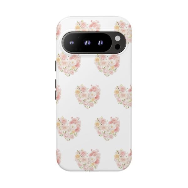 Tough Phone Case - Floral Heart Design - Image 238