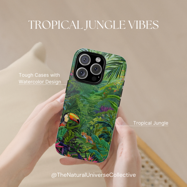 Tough Phone Case - Tropical Jungle Vibes - Image 2