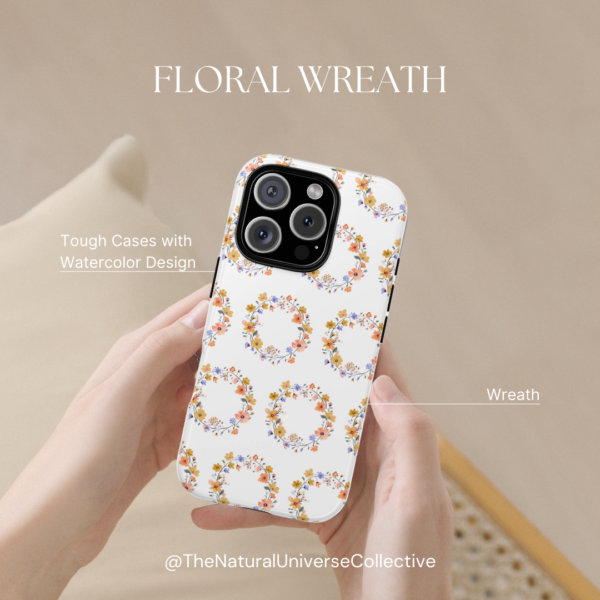 Tough Phone Case - Floral Wreath - Image 8