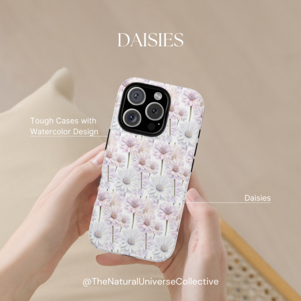 Tough Phone Case - Daisy Floral Design - Image 4