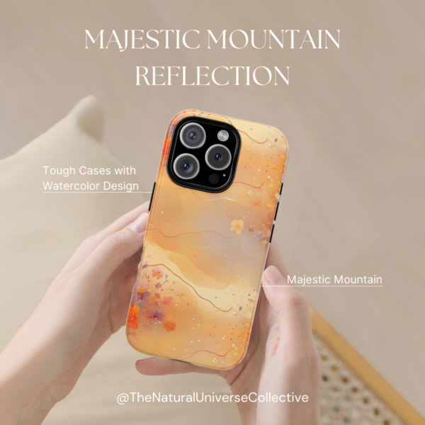 Tough Phone Case - Abstract Flower Design - Image 2