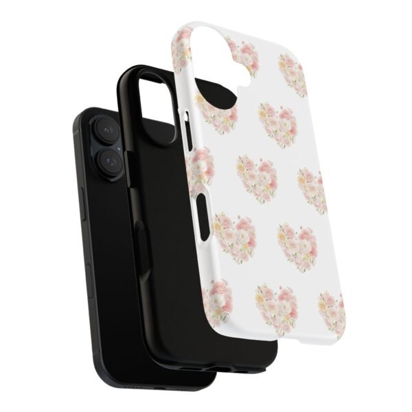 Tough Phone Case - Floral Heart Design - Image 11