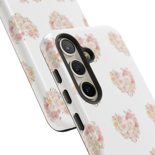 Tough Phone Case - Floral Heart Design - Image 169