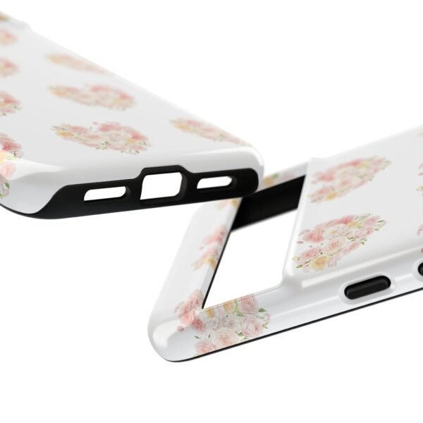 Tough Phone Case - Floral Heart Design - Image 194