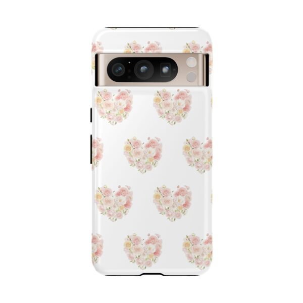 Tough Phone Case - Floral Heart Design - Image 192