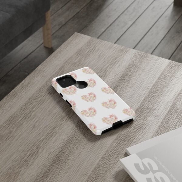 Tough Phone Case - Floral Heart Design - Image 56